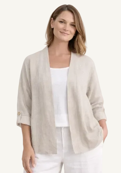 Belleair Kimono Jacket in Natural Melange, product view