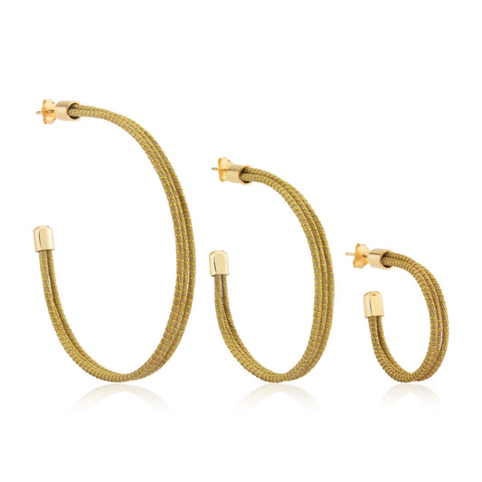Golden Aura Statement Hoops
