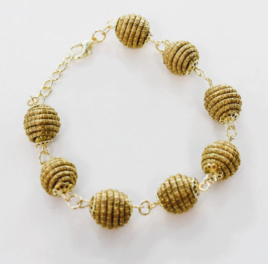 Céu Dourado Golden Grass Bracelet