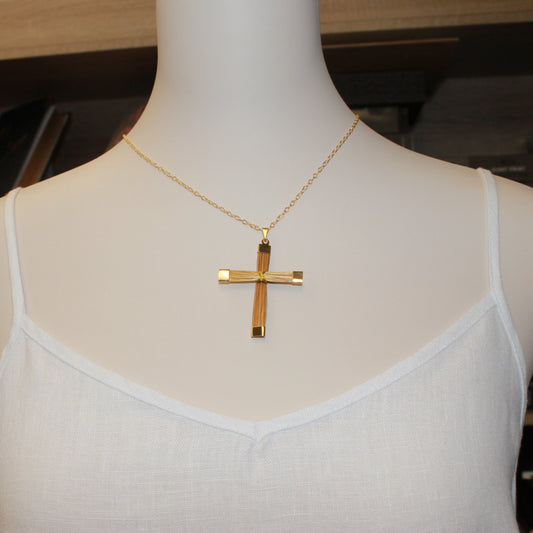 Aura Faith Cross Necklace