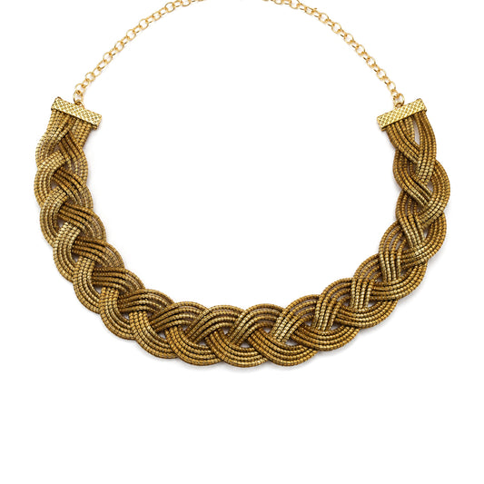 Vida Trama Dourada Choker Necklace