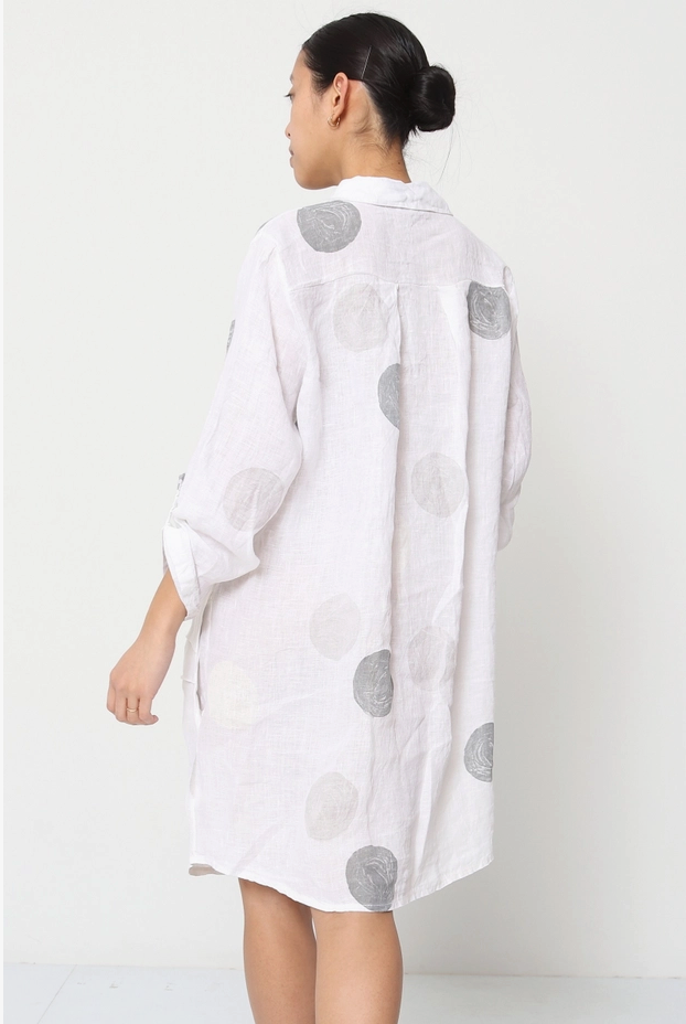 Mother’s Day Set – Linen Dress + Golden Grass Earrings