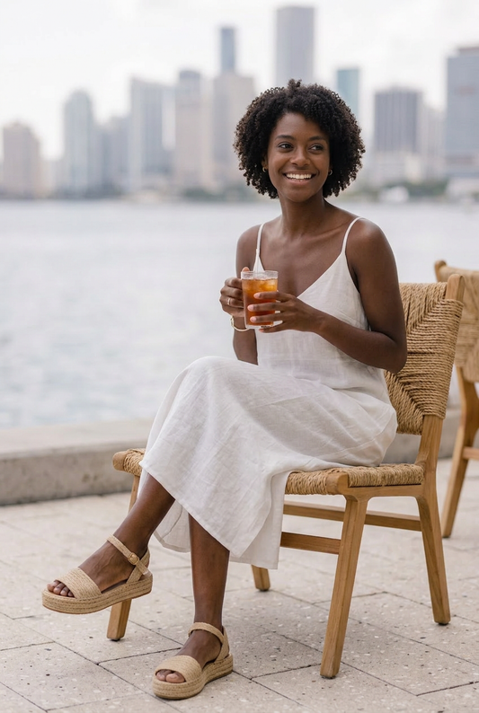 St. Augustine Linen Dress