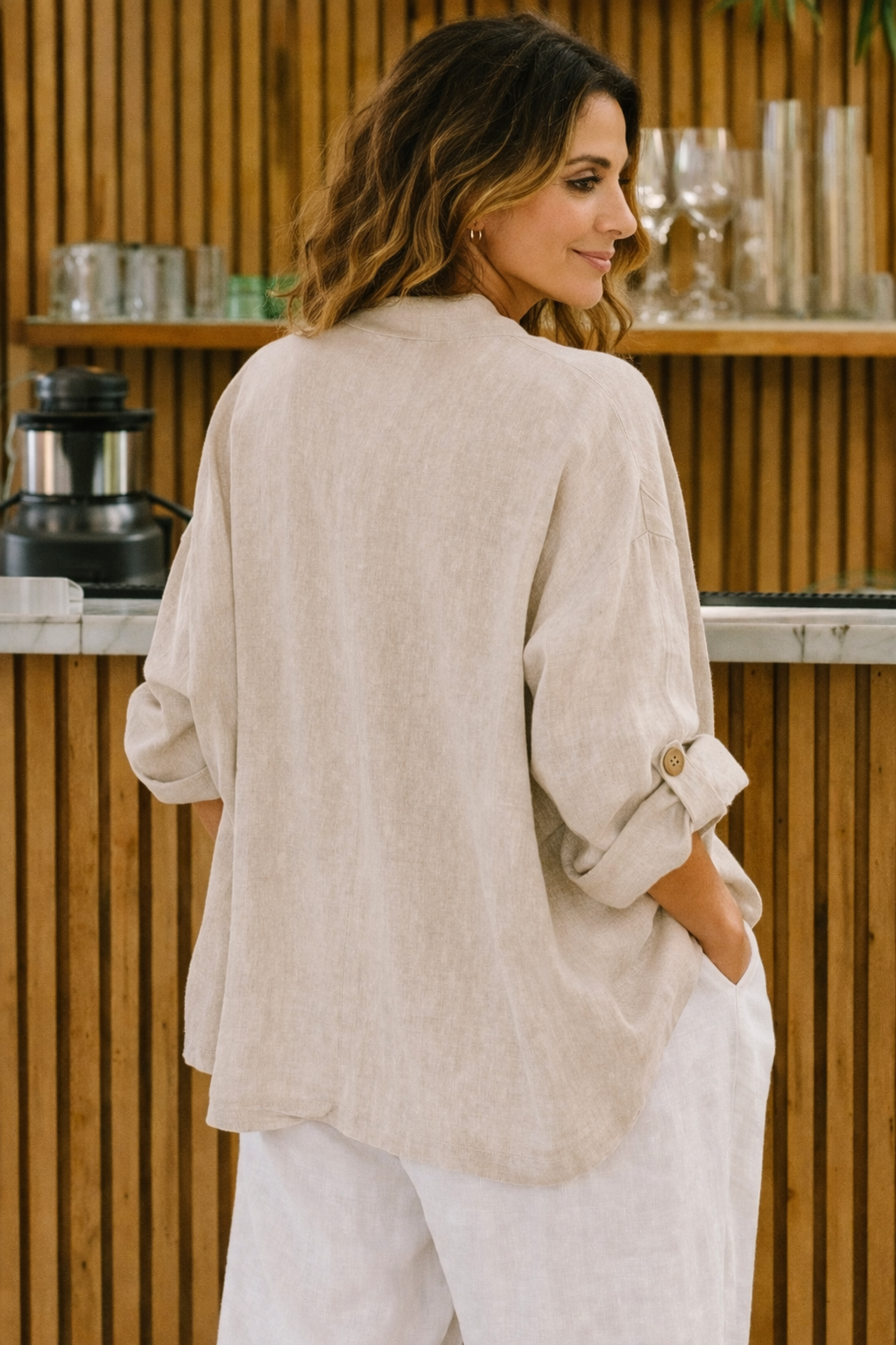 Belleair Linen Kimono Jacket