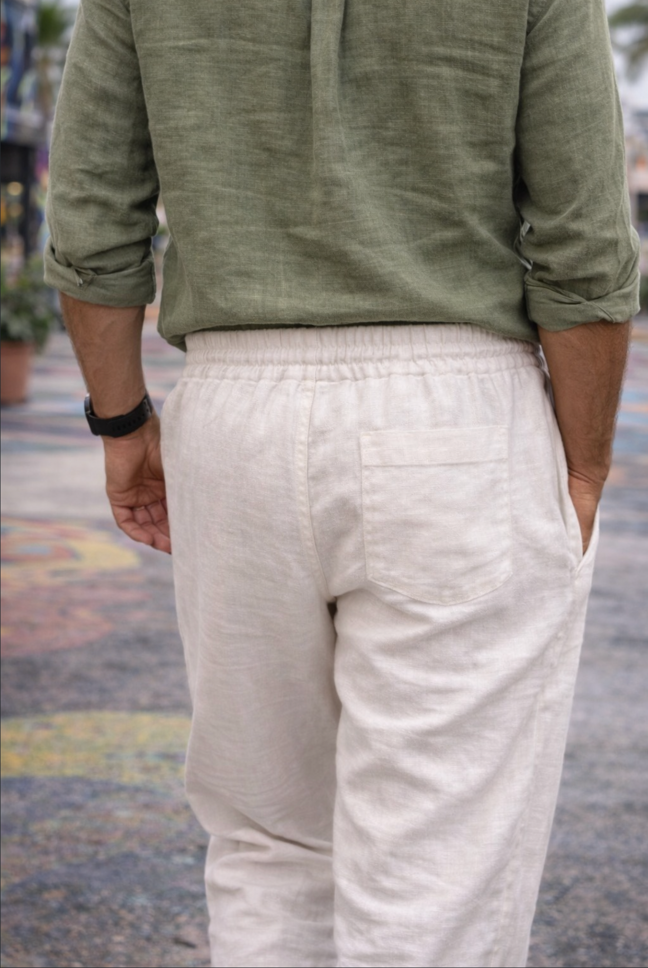 Sunset Harbor Linen Pants