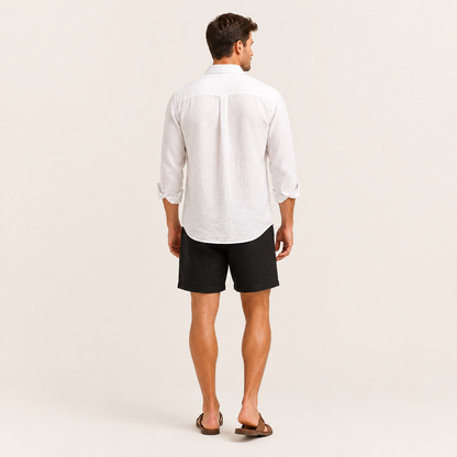 The Wynwood Man — Wynwood Linen Shirt + Biscayne Linen Shorts