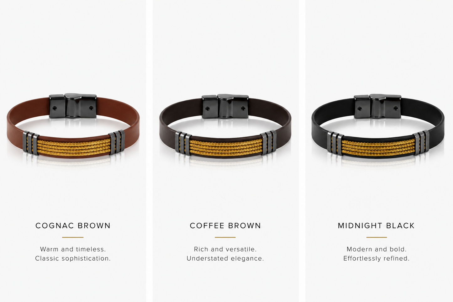 Men Aura Heritage Leather Bracelet