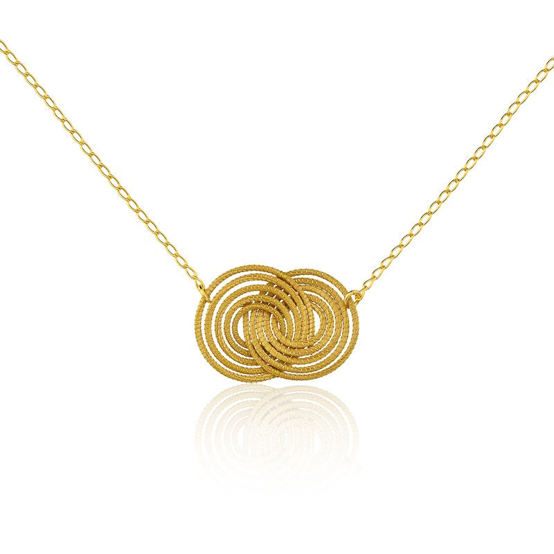 Aura Infinity Pendant Necklace