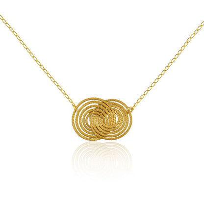 Aura Infinity Pendant Necklace