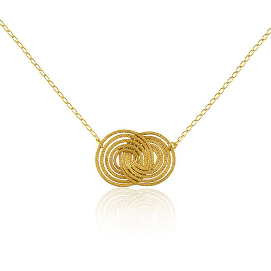 Aura Infinity Pendant Necklace