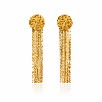 Aura Linear Gold Earrings