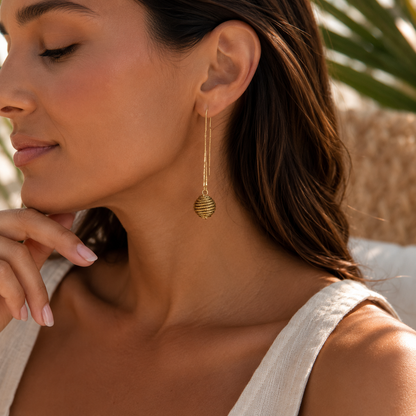 Aura Solara Threader Earrings