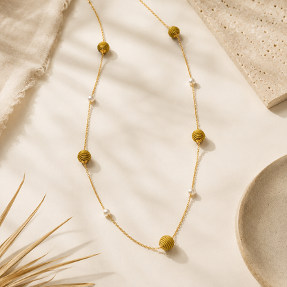 Aura Pearl Strand Necklace