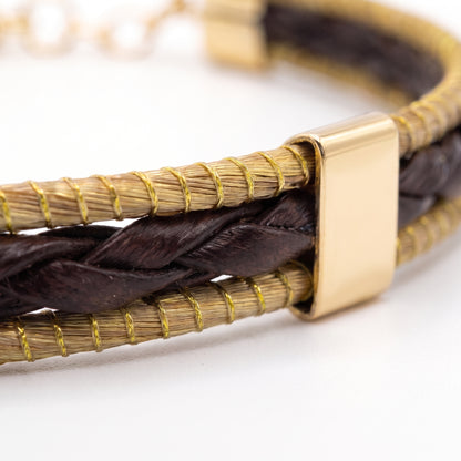 Aura Slim Leather Bracelet