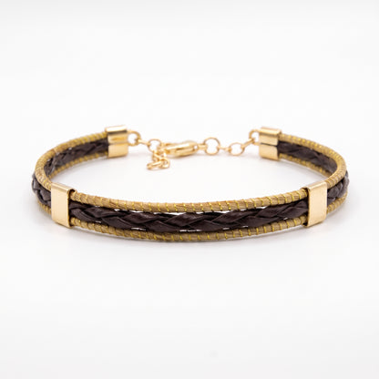 Aura Slim Leather Bracelet