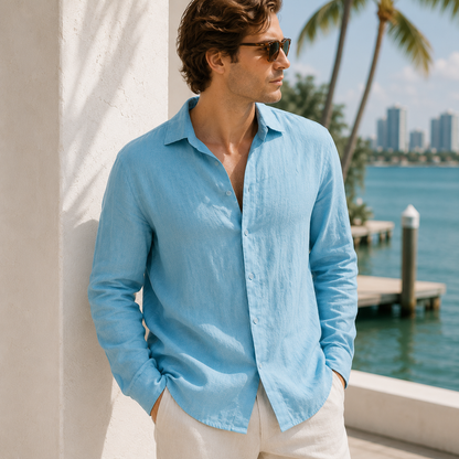 Coconut Grove Linen Shirt