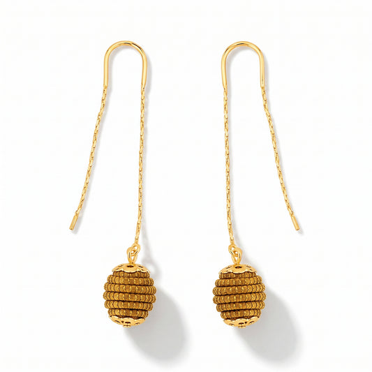 Aura Solara Threader Earrings