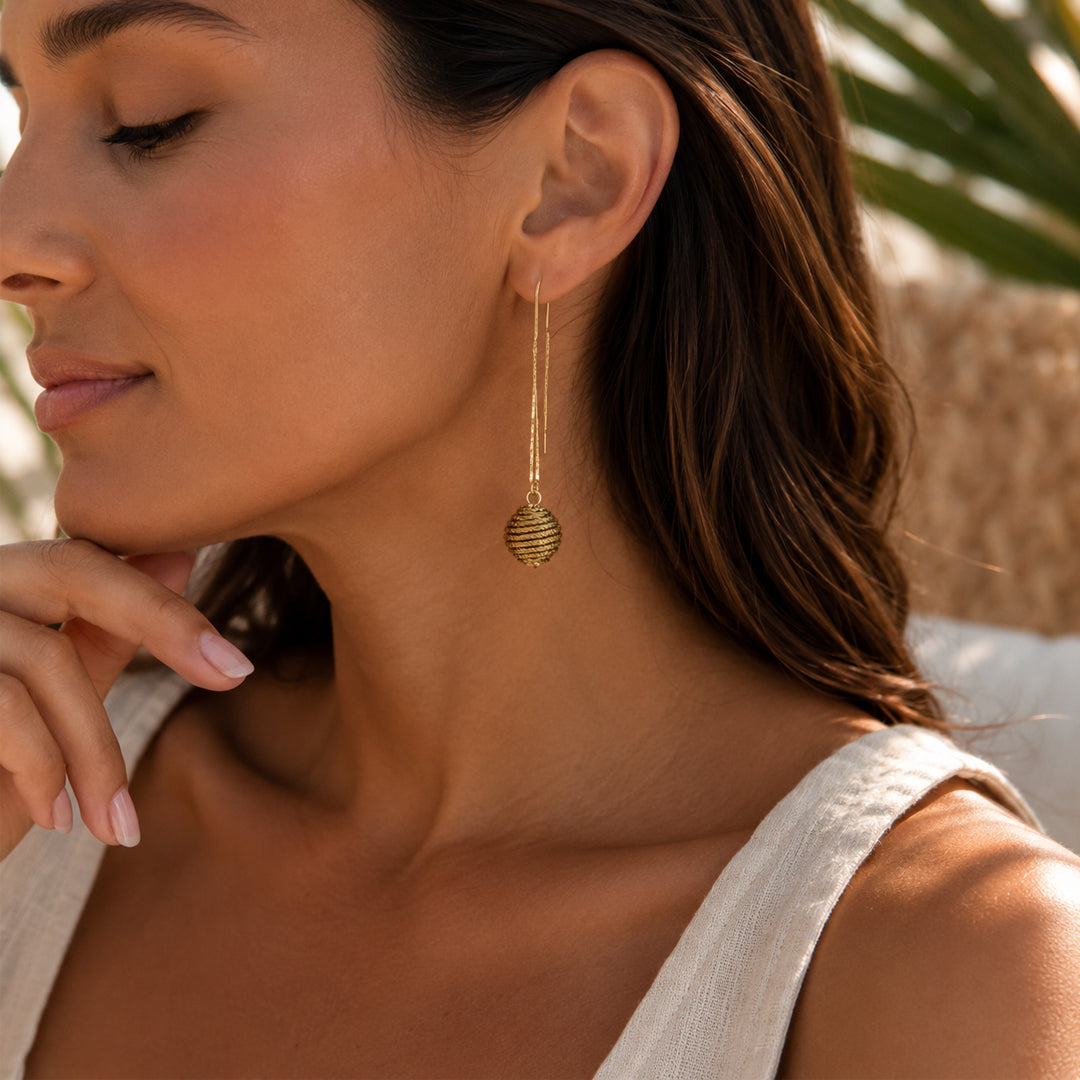 Aura Solara Threader Earrings