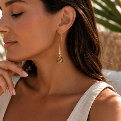 Aura Solara Threader Earrings
