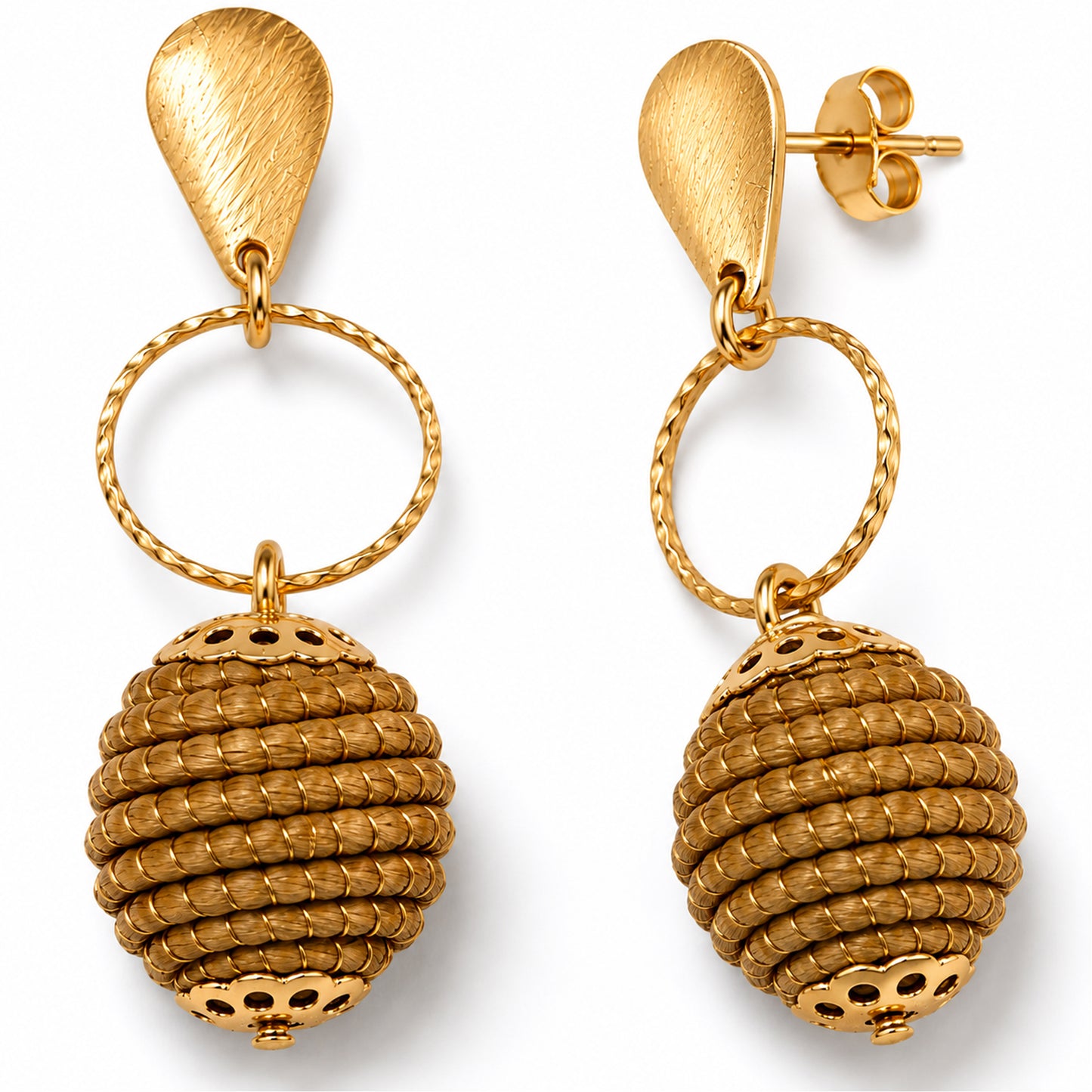 Aura Triple Circle Earrings
