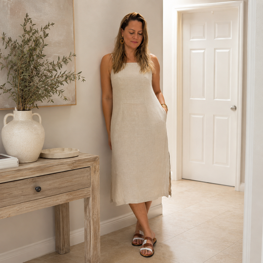 Capri Slip Linen Dress