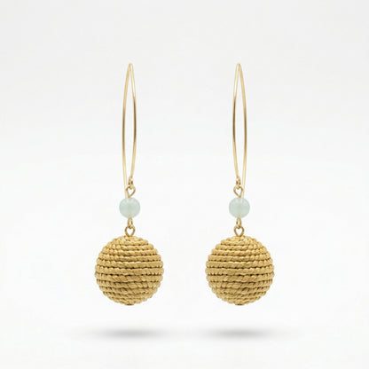 Golden Aura Celeste Drop Earrings