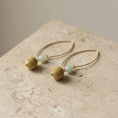 Golden Aura Celeste Drop Earrings