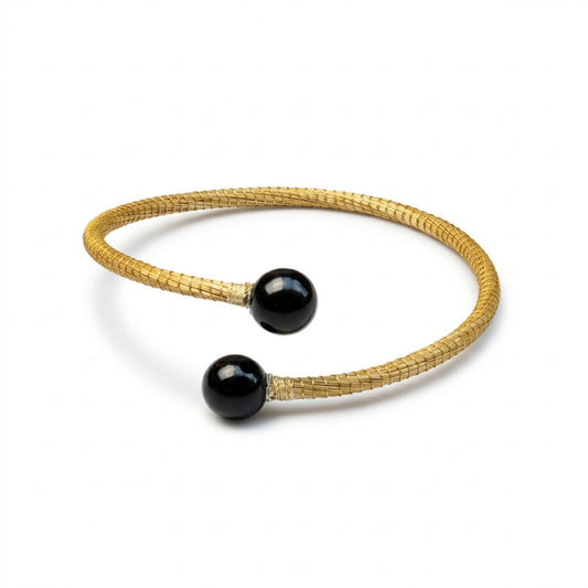 Golden Aura Noir Cuff