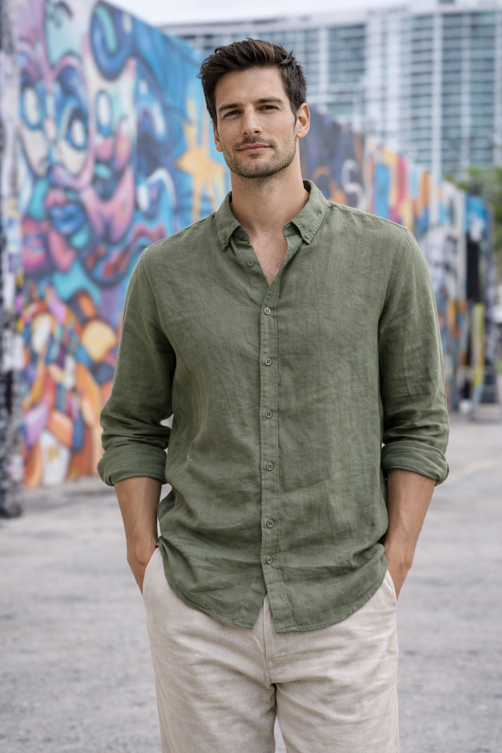 Wynwood Long Sleeve Linen Shirt