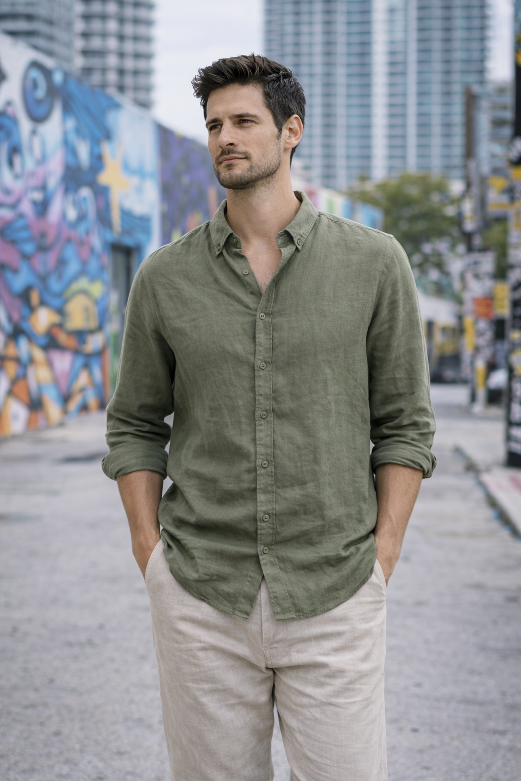 Wynwood Long Sleeve Linen Shirt