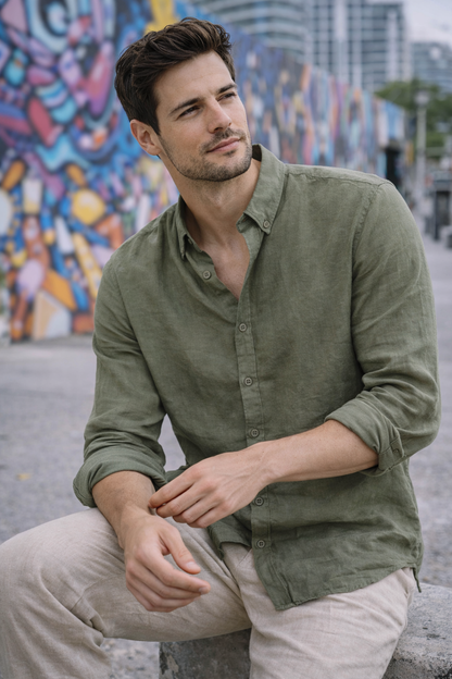 Wynwood Long Sleeve Linen Shirt