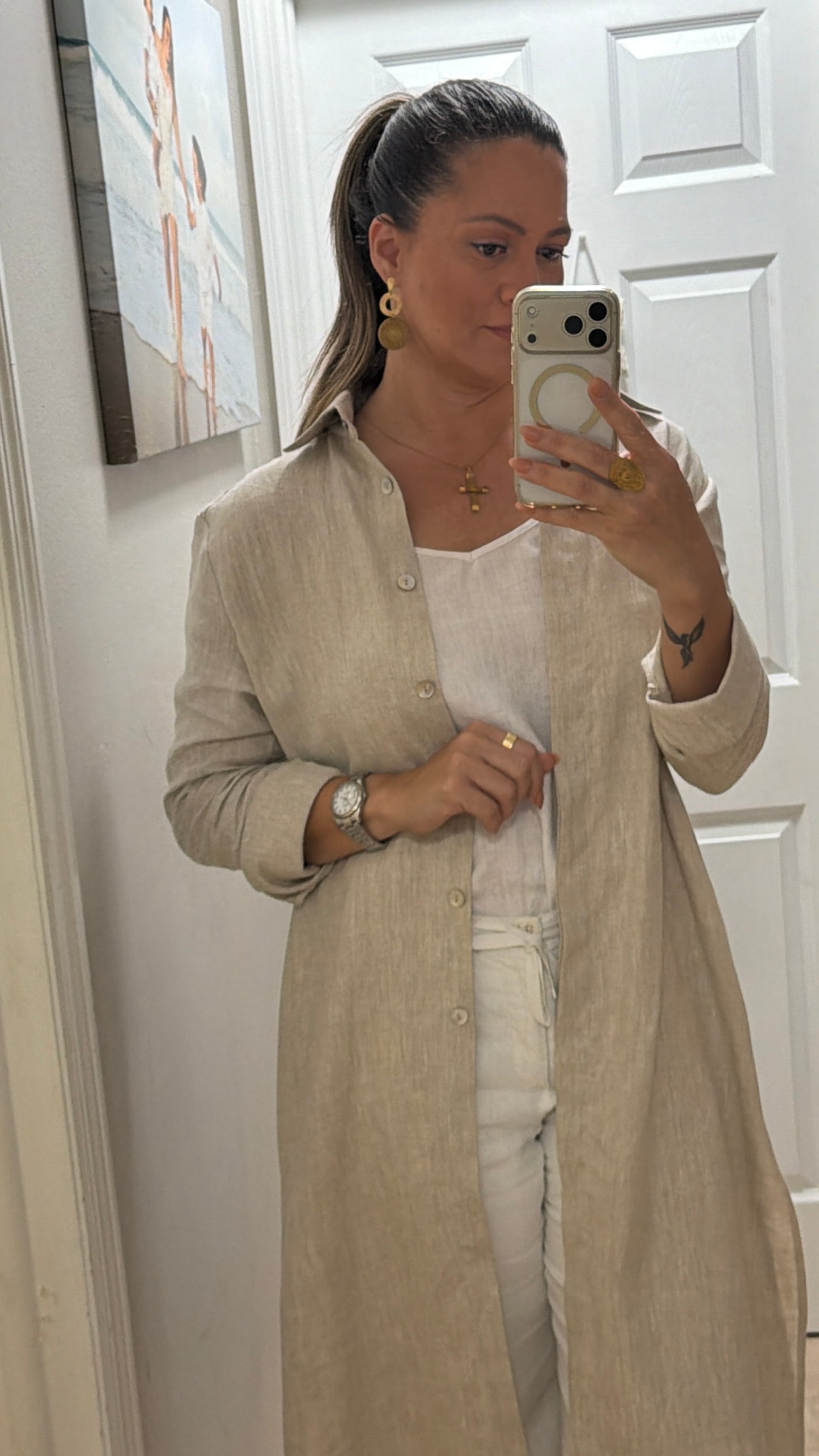 Monroe Linen Shirt Dress