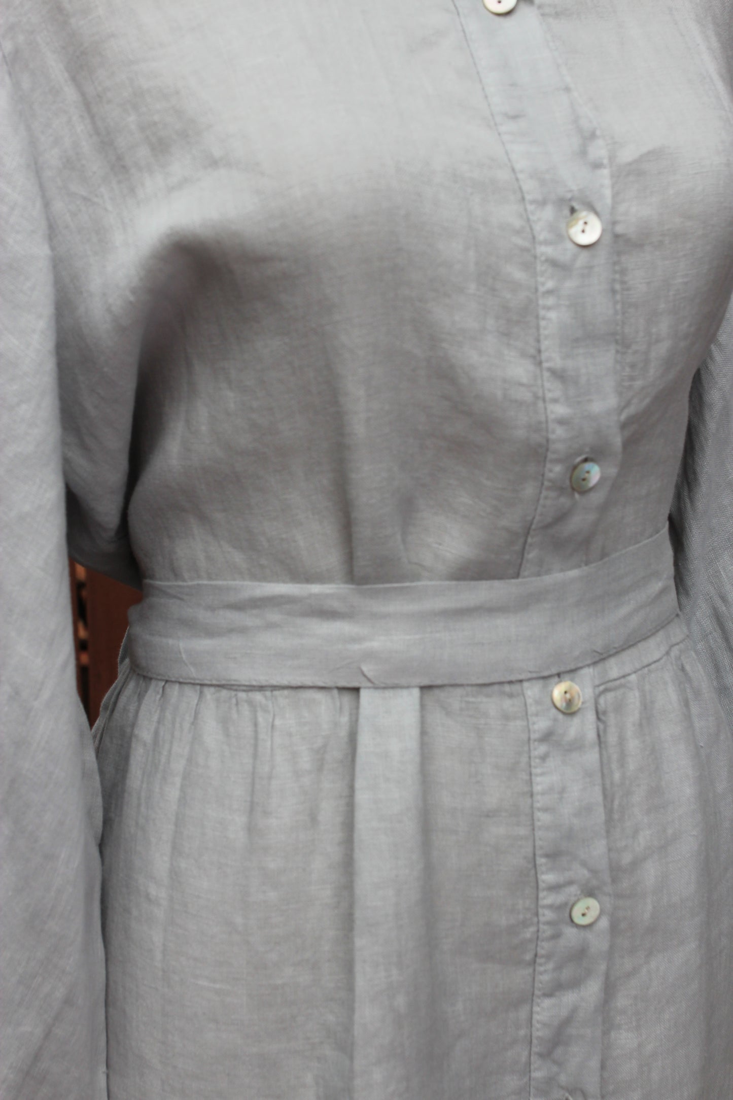 Summerland Linen Dress & Golden Grass Earrings