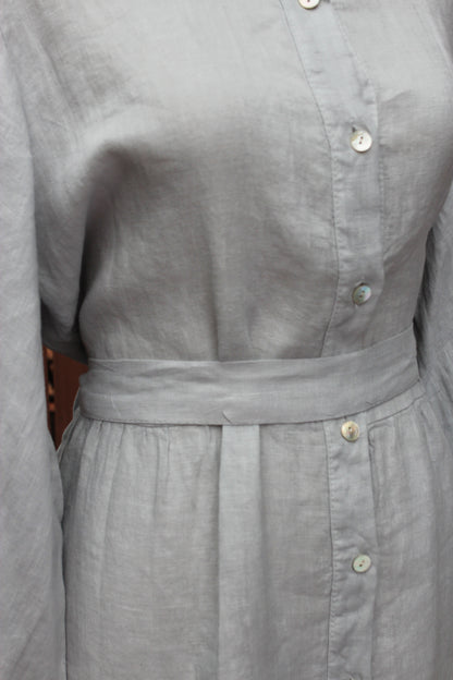 Summerland Linen Dress & Golden Grass Earrings