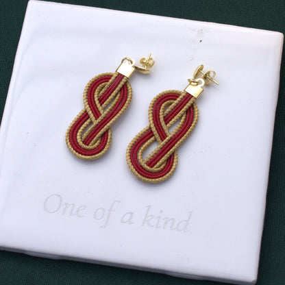 Mother’s Day Pairing – Flame Red Linen Dress & Flame Knot Earrings
