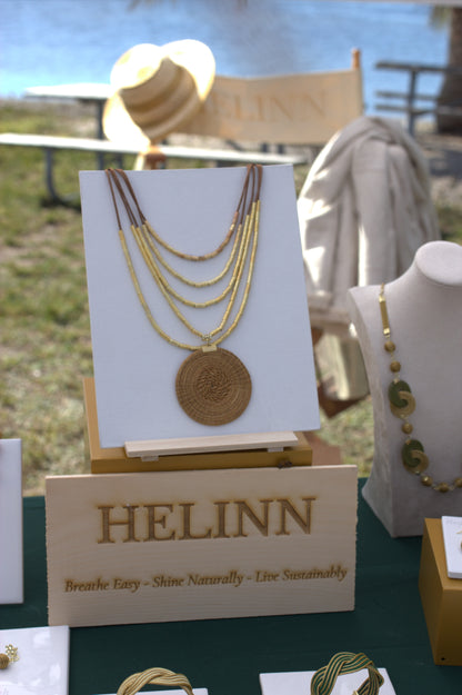 Mother’s Day Pairing – Linen Pants & Golden Grass Necklace