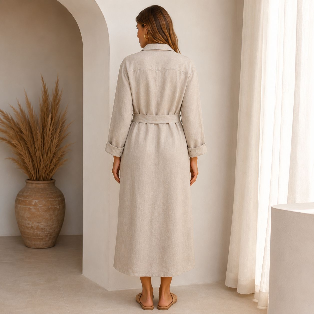 Monroe Linen Shirt Dress