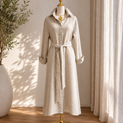 Monroe Linen Shirt Dress