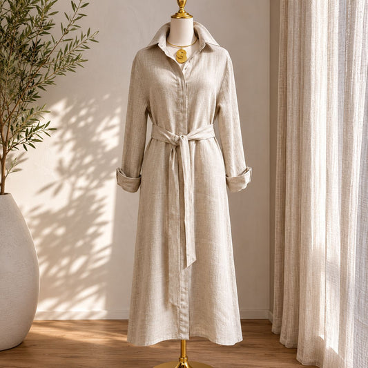 Monroe Linen Shirt Dress