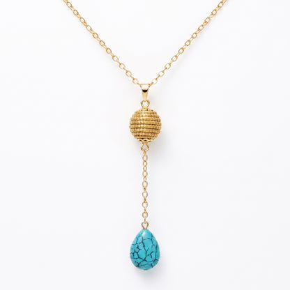 Aura Turquoise Drop Necklace