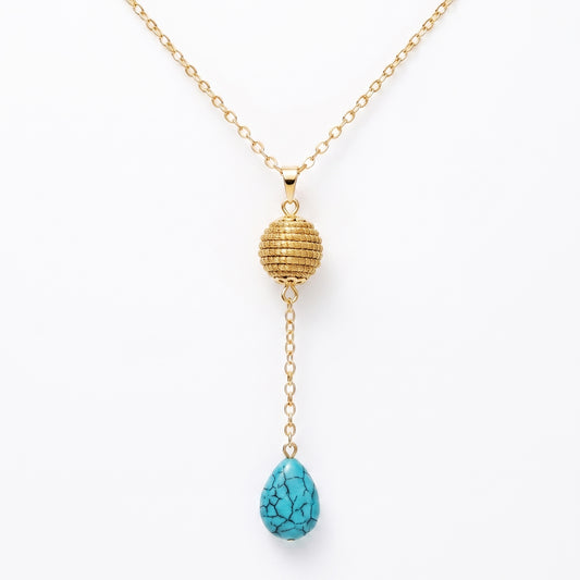 Aura Turquoise Drop Necklace