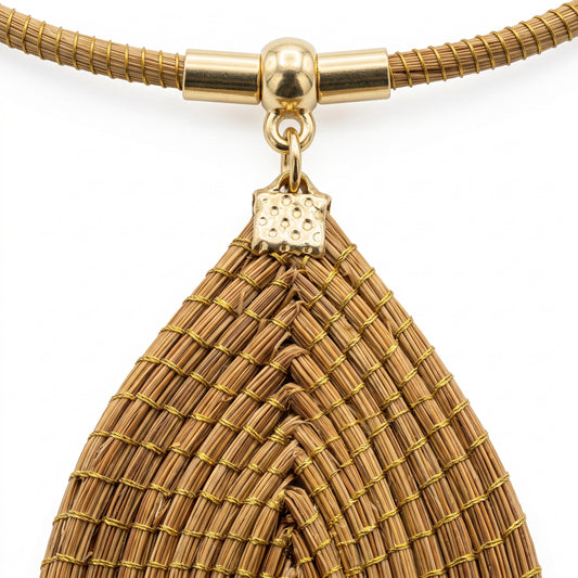 Vida Folha Dourada Necklace