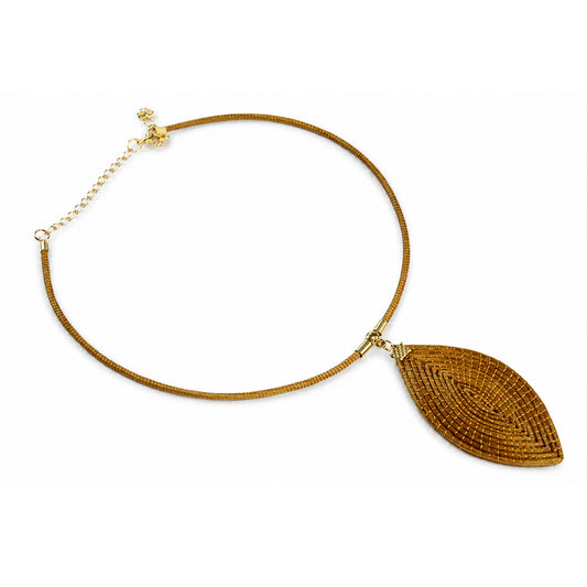 Vida Folha Dourada Necklace