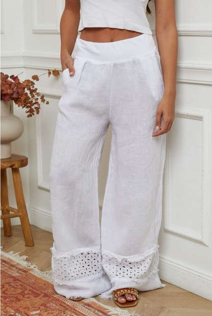 Mother’s Day Pairing – Linen Pants & Golden Grass Necklace