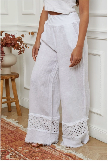 Mother’s Day Pairing – Linen Pants & Golden Grass Necklace