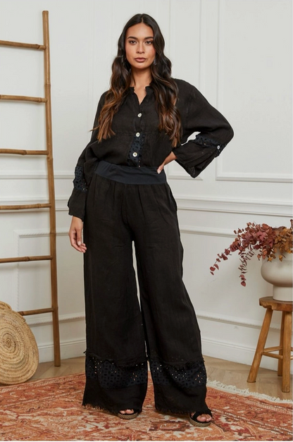 Mother’s Day Pairing – Linen Pants & Golden Grass Necklace