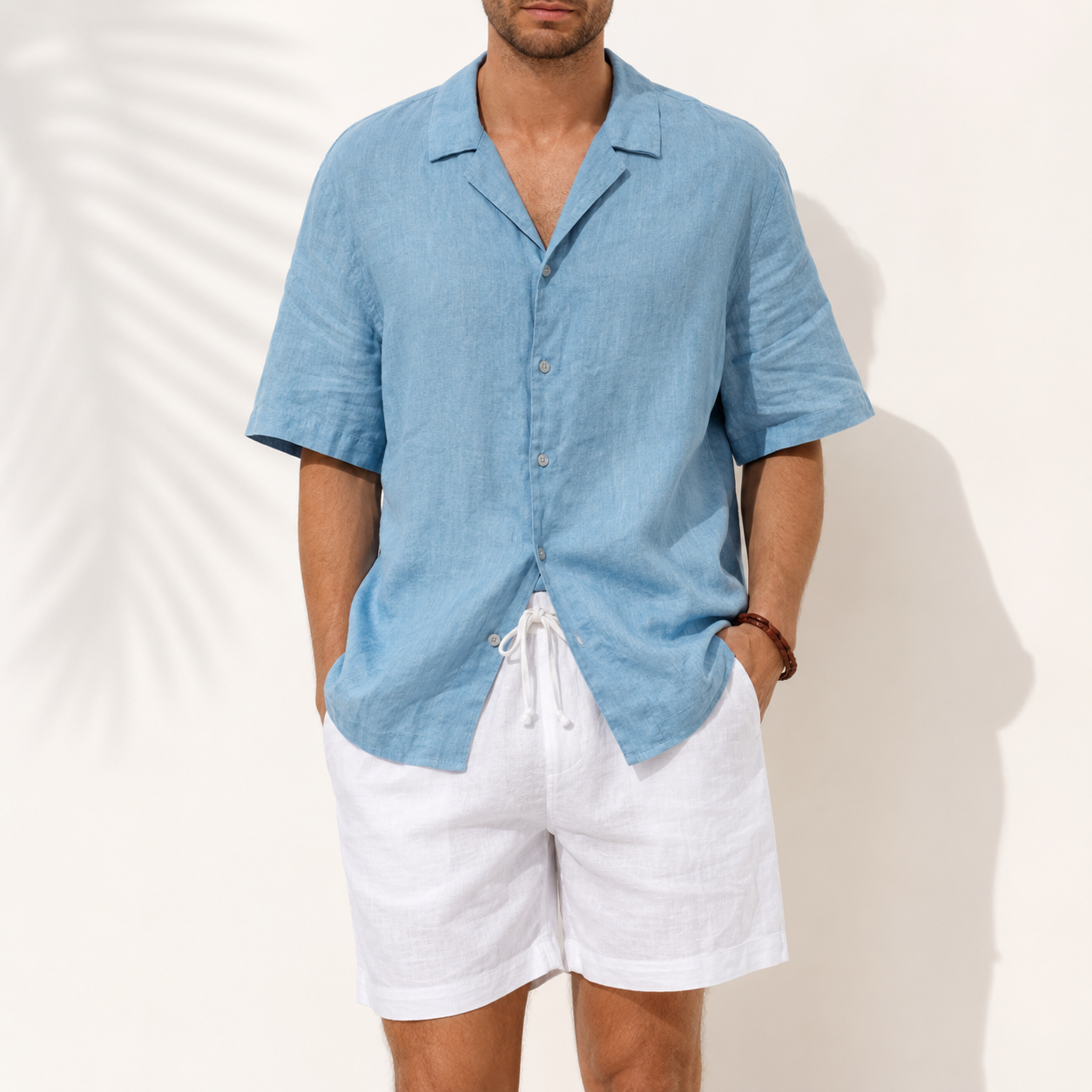 Seaside European Linen Camp Shirt