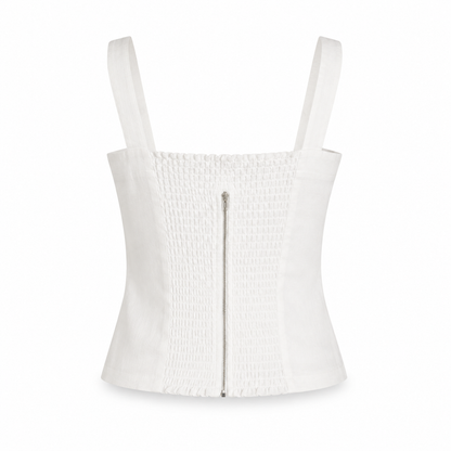 Siena Square Neck Linen Tank