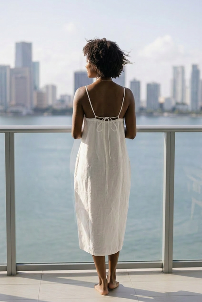 St. Augustine Linen Dress