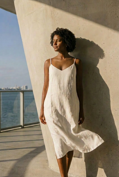 St. Augustine Linen Dress